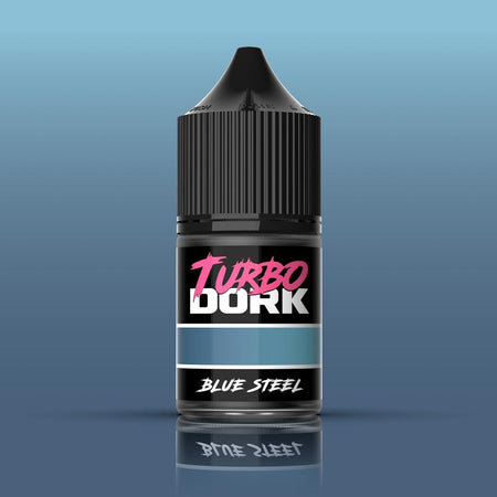 Turbo Dork Blue Steel Metallic Acrylic Paint 22ml Bottle 