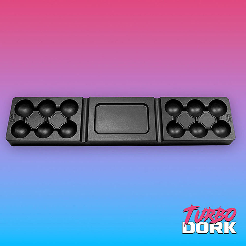 Turbo Dork Non-stick Silicone Dry Palette (12 Well) (Black) 