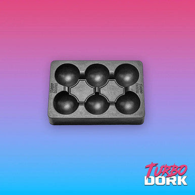 Non-stick Silicone Dry Palette (6 Well) (Black)