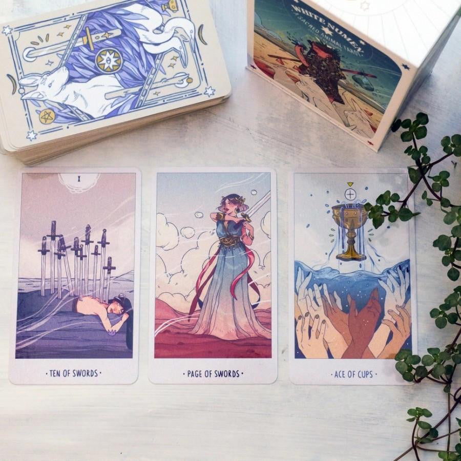 Union Square & Co. White Numen: A Sacred Animal Tarot Deck 