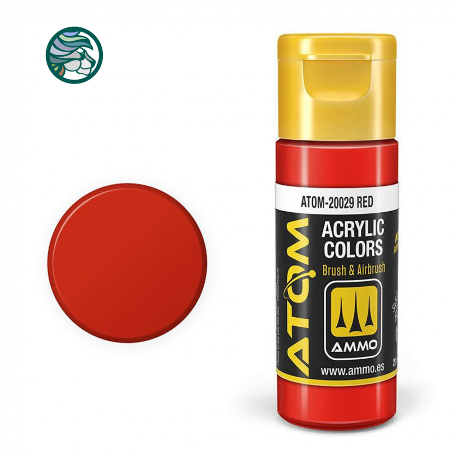 ATOM COLOR Red FS31302 - RAL3020 - RLM23 (20029)