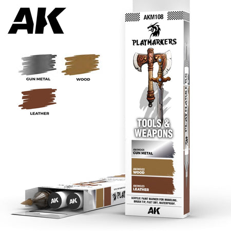 AK Interactive Playmarkers Tools & Weapons M108 box