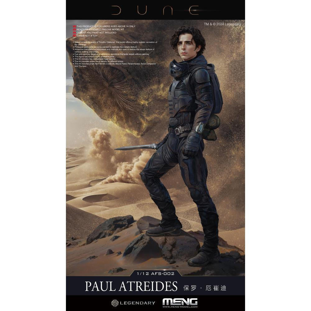 Meng AFS002 Dune Paul Atreides 1/12 model kit box