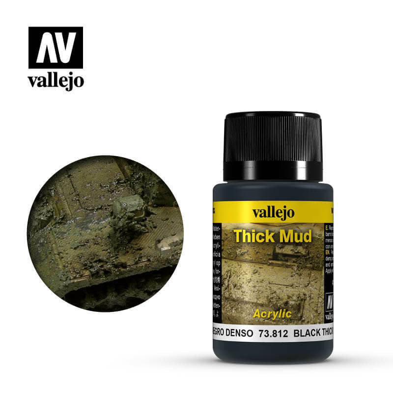 Vallejo Black Thick Mud 40ml 73812