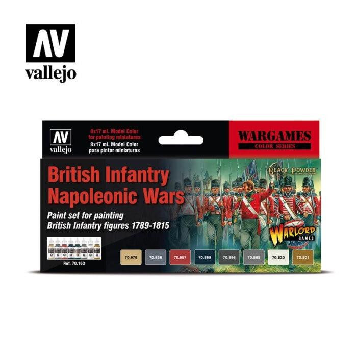 Vallejo British Infantry Napoleonic Wars - 8 Color Set