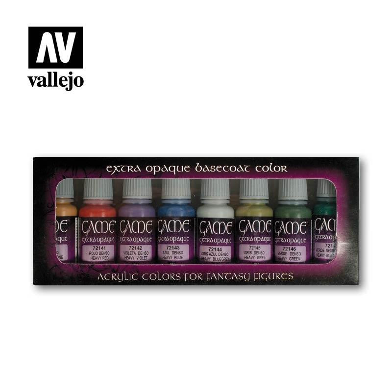 Vallejo Extra Opaque Colors - 8 Color Set