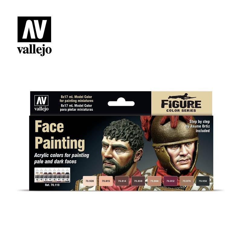 Vallejo Faces Painting Set by Jaume Ortiz - 8 Color Set