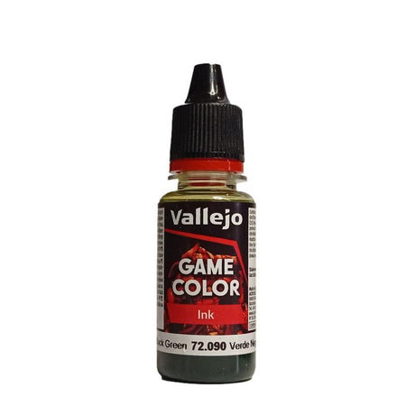 Vallejo Game Color: Ink- Black Green Ink, 17 ml. 72090 