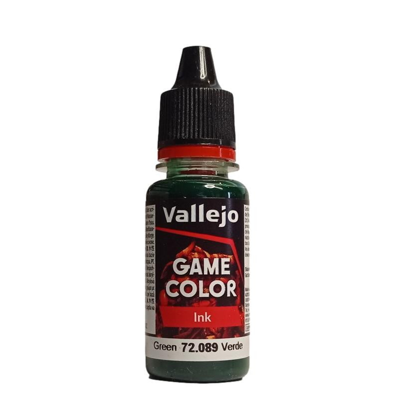 Vallejo Game Color: Ink- Green  Ink, 17 ml. 72089 