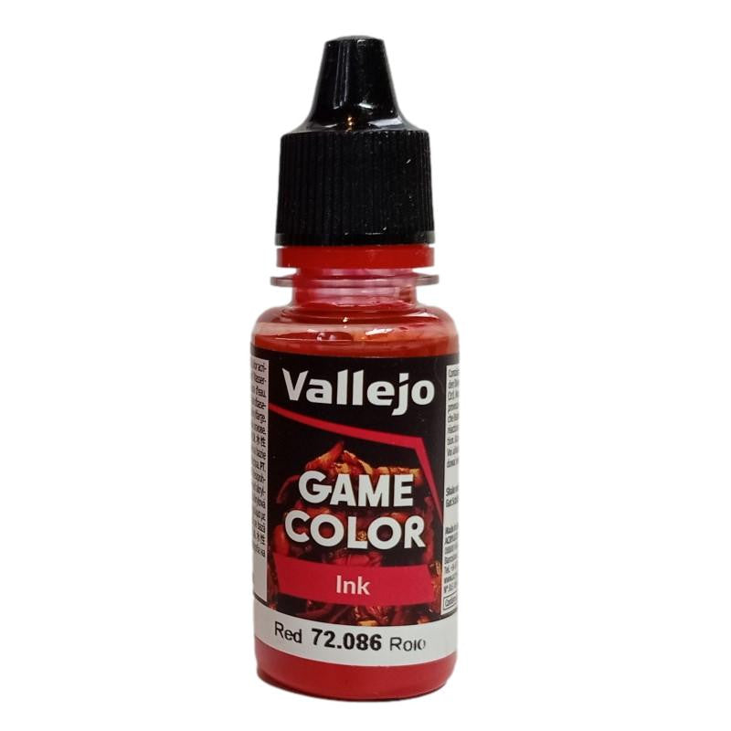Vallejo Game Color: Ink- Red Ink, 17 ml. 72086 
