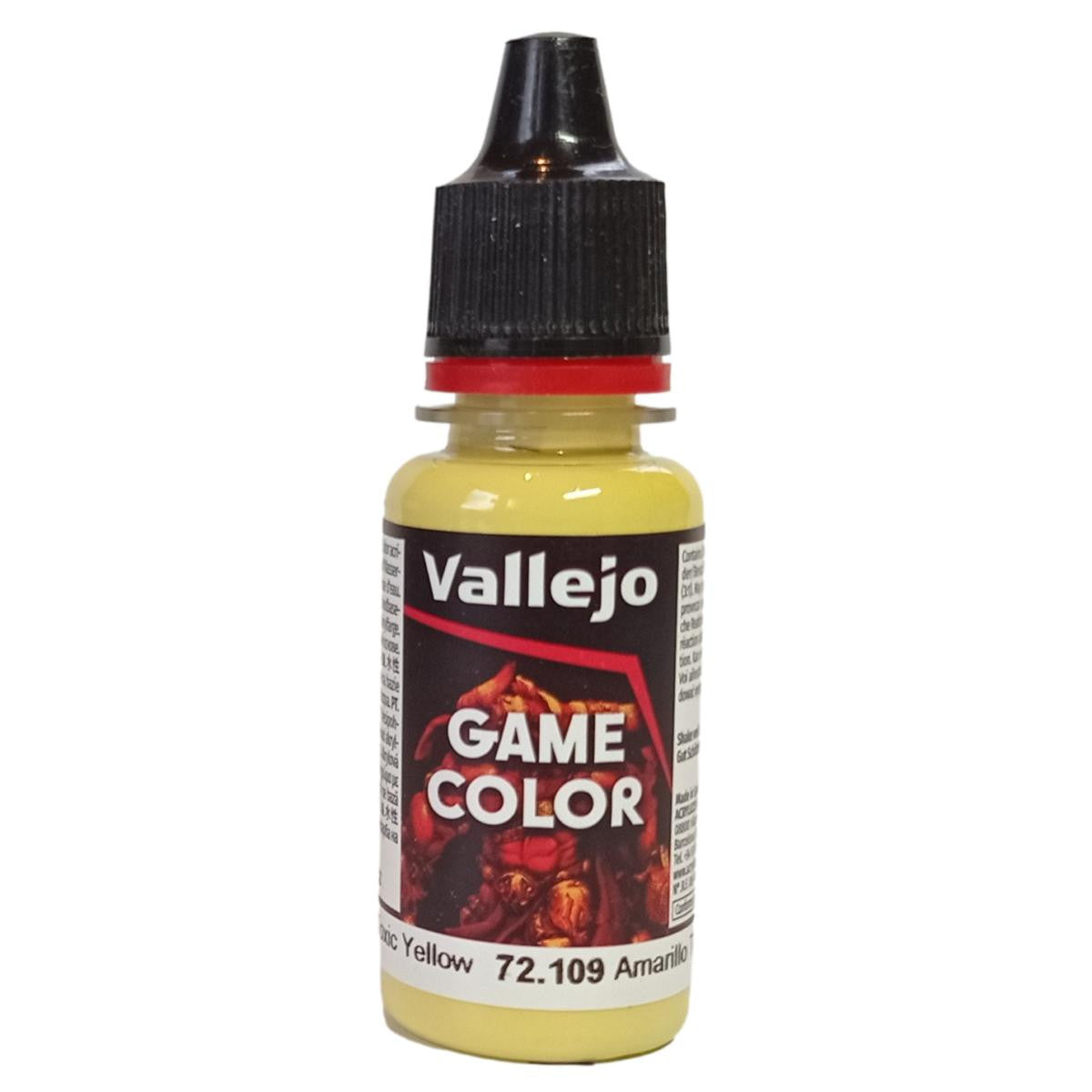 Vallejo Game Color: Toxic Yellow, 18 ml. 72109 