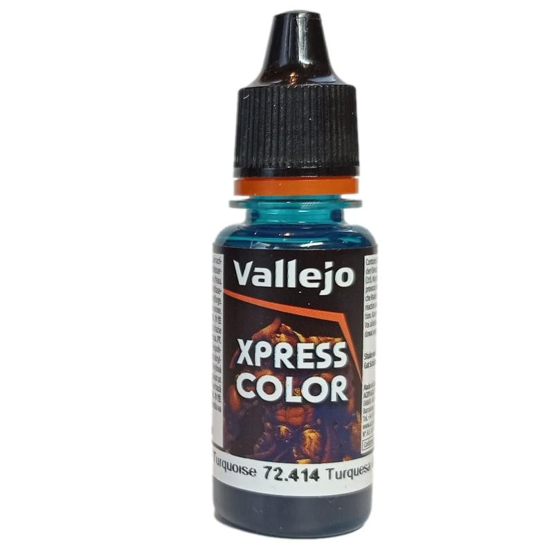Vallejo Game Color: Xpress Color- Caribbean Turquoise, 18 ml. 72414 