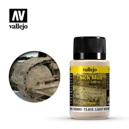 Vallejo Light Brown Thick Mud 40ml 73810
