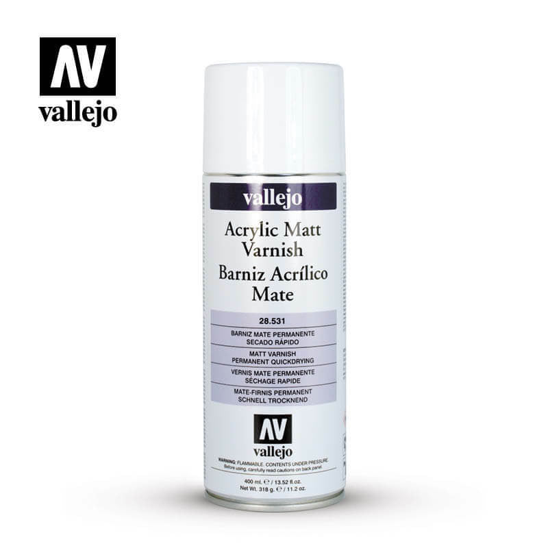 Vallejo Matt Varnish Acrylic Spray 400ml 28531