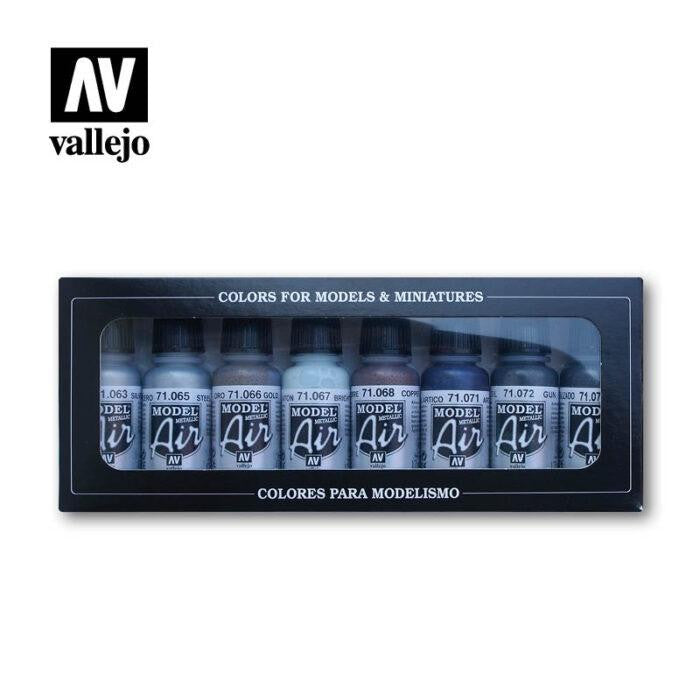 Vallejo Metallic Colors - 8 Color Set