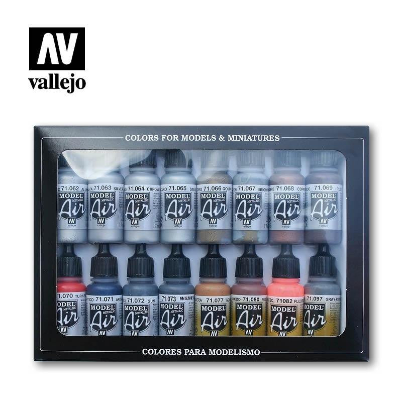 Vallejo Metallic Effects - 16 color Set