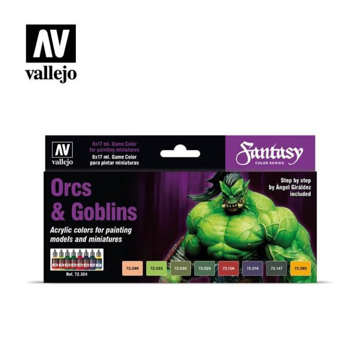 Vallejo Orcs and Goblins by Angel Giraldez - 8 Color Set