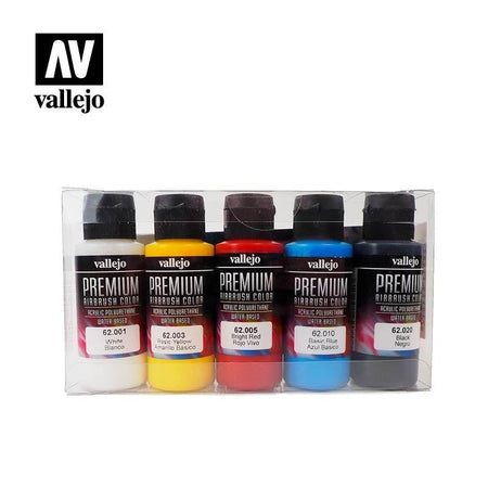 Vallejo Premium Basic Opaque Color - 5 Color Set