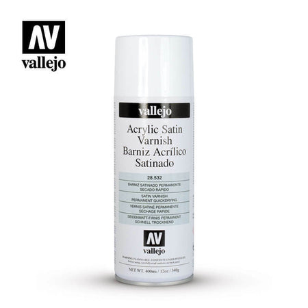 Vallejo Satin Varnish Acrylic Spray 400ml 28532