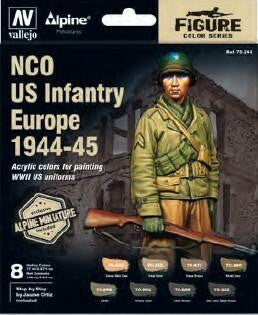 NCO US Infantry Europe 1944-45 (8 Paints w/ Figure)