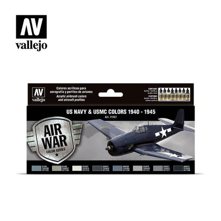 Vallejo US Navy and USMC WWII 1940-1945 - 8 Color Set