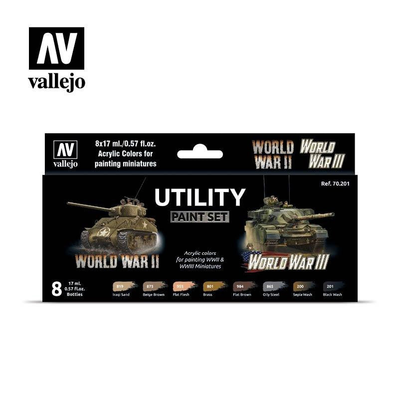 Vallejo Utility Paint Set - 8 Color Set