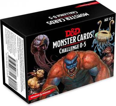 D&D RPG: Monster Cards: Challenge 0-5 (179 Cards)