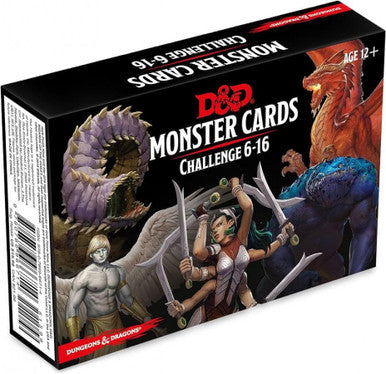 D&D RPG: Monster Cards - Challenge 6-16 Deck (125 cards)