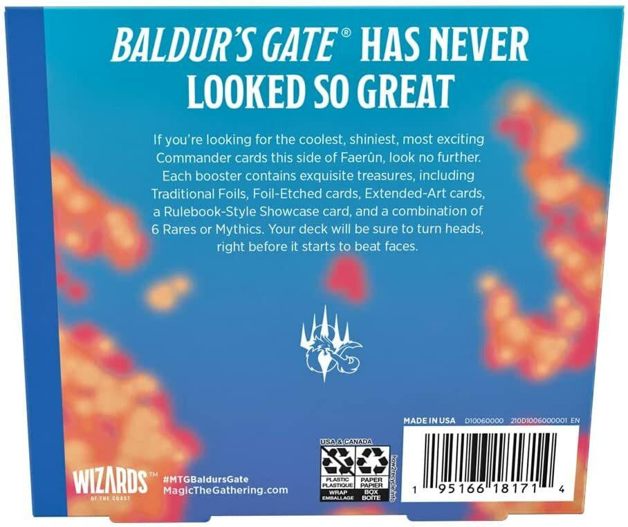 Wizards of the Coast Magic the Gathering CCG Commander Legends- Battle for Baldurs Gate Collector Booster Display