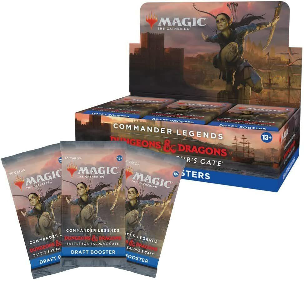 Wizards of the Coast Magic the Gathering Commander Legends- Battle for Baldurs Gate Draft Booster Display
