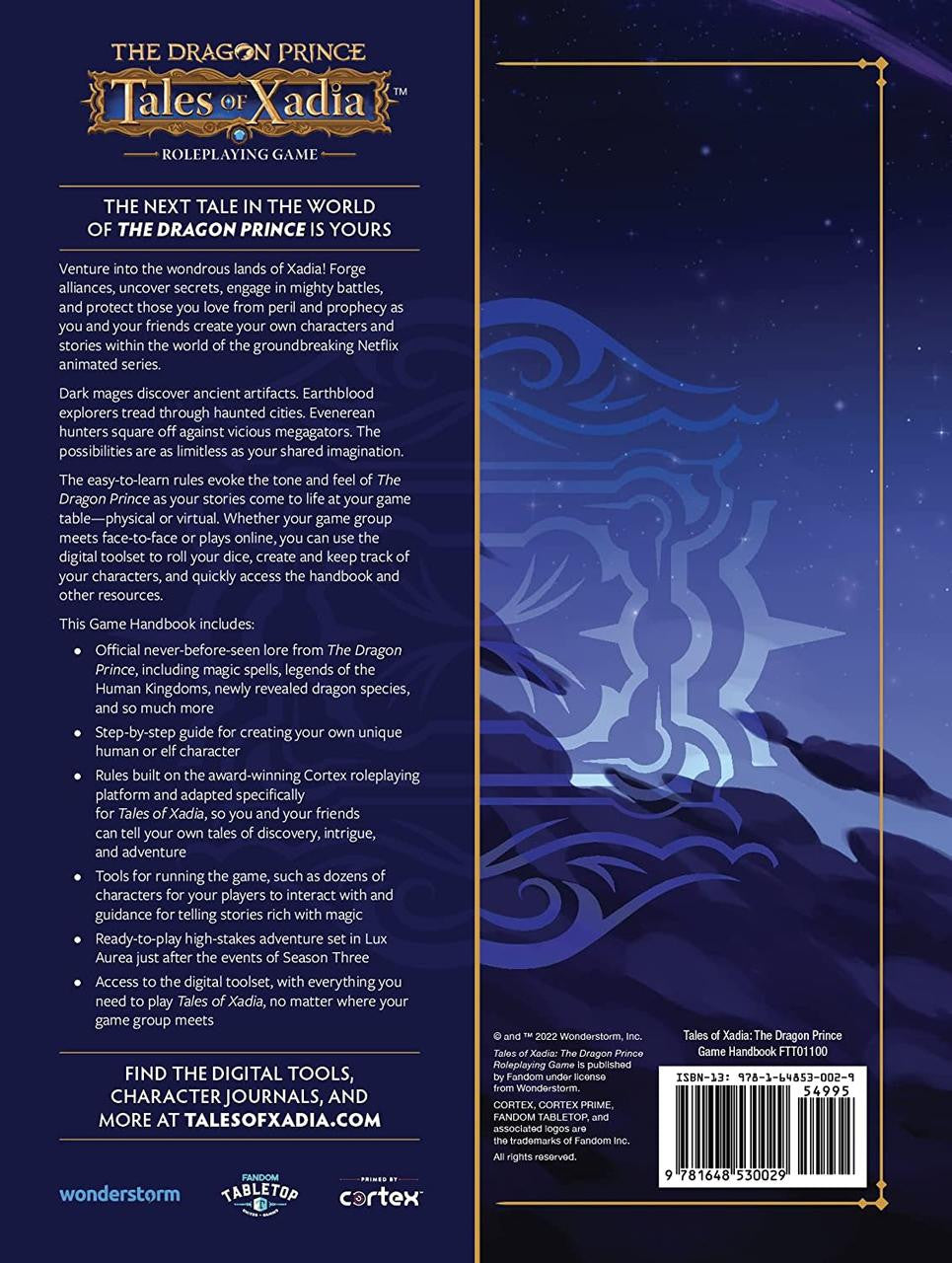 Wonderstorm The Dragon Prince: Tales of Xadia RPG 