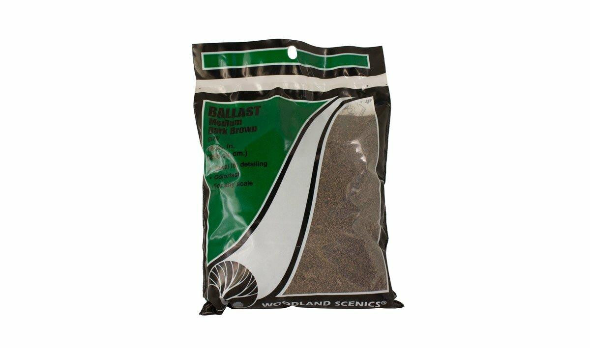 Woodland Scenics Ballast Dark Brown Fine 12oz 71