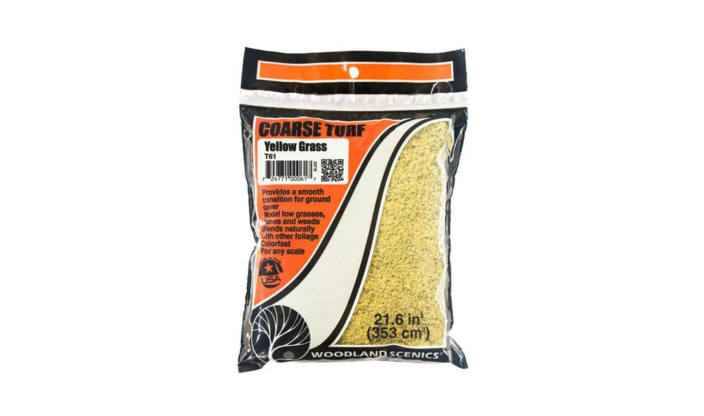 Woodland Scenics Coarse Turf Yellow Grass Bag 61 