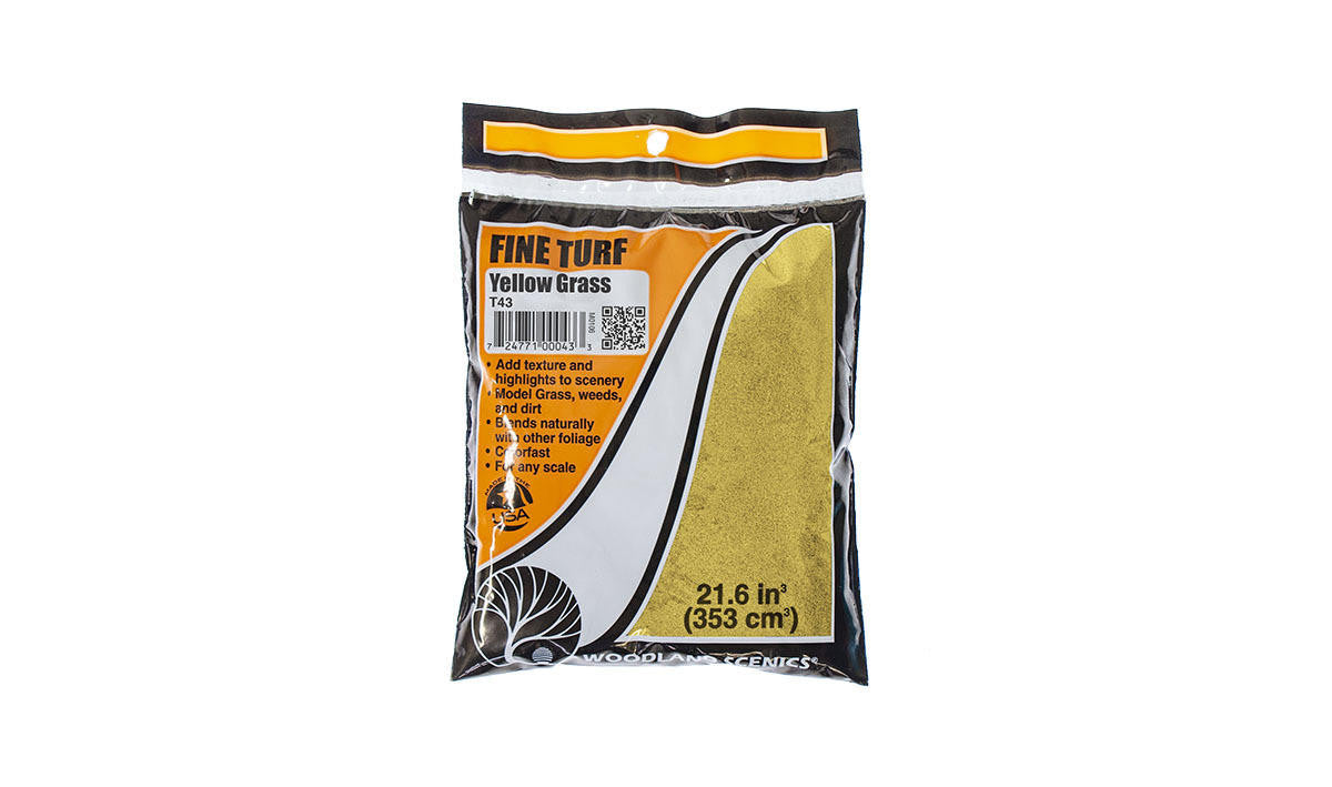 Woodland Scenics Fine Turf Bag Yellow Grass 43