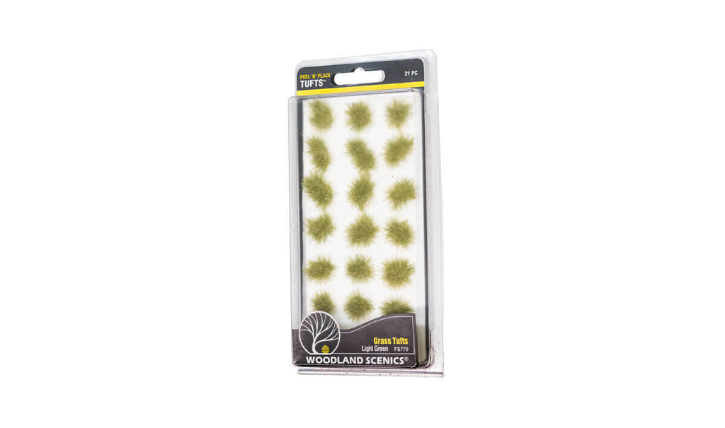 Woodland Scenics Light Green Grass Tufts 770
