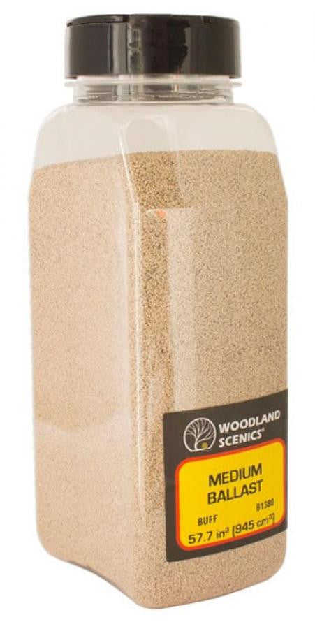 Woodland Scenics Medium Ballast Buff Shaker 1380 