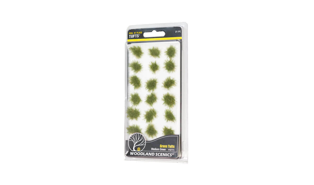 Woodland Scenics Medium Green Grass Tufts 771