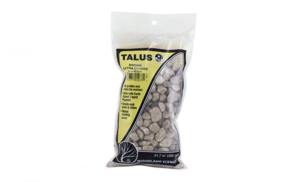 Woodland Scenics Talus Extra Coarse Brown Bag 1277 