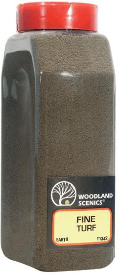 Woodland Scenics Turf - Earth Fine 32oz Shaker 1342