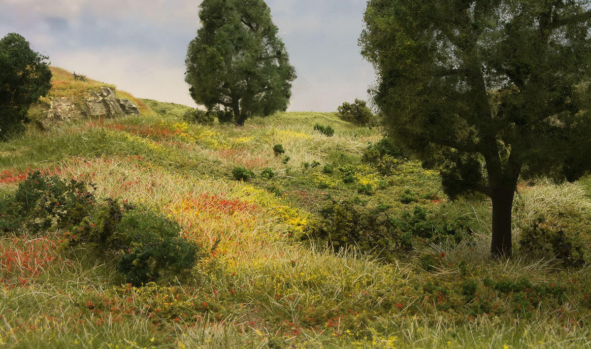 Woodland Scenics Turf - Flowers Red, Yellow, White, Orange 48