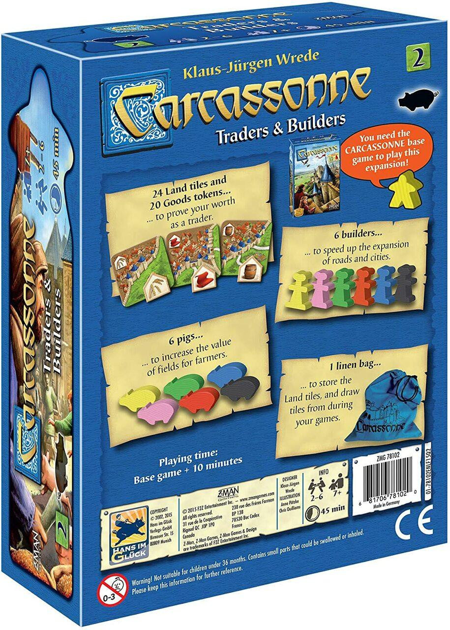 Z-Man Games Carcassonne Exp 2 Traders and Builders