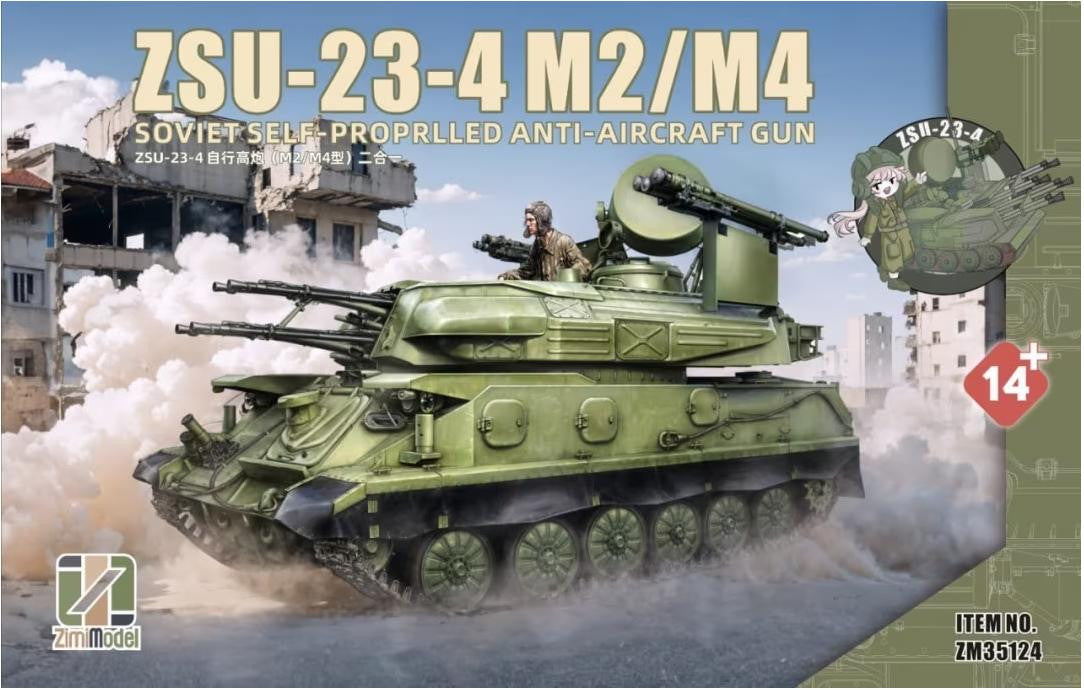 Zimi Model 1/35 ZSU-23-4 M2/M4 Soviet AA 35124 